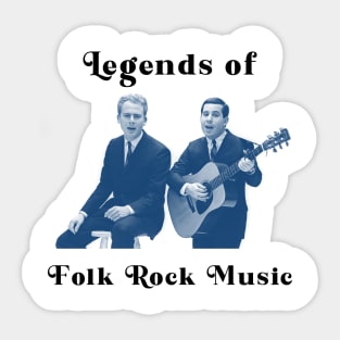 Legends of Folk Rock Music Sticker